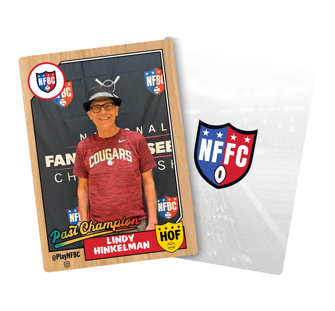 Lindy Hinkelman &mdash; NFBC Past Champion & Hall of Famer trading cards